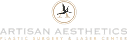 Artisan Aesthetics logo and tagline.